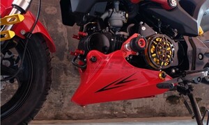 ★全国一律 送料3000円★GROM/グロム専用【レッド】アンダーカウル HONDA MSX 125 2013年式 2014年式 2015年式 ABSプラスチック ホンダ