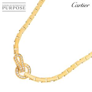 カルティエ Cartier アグラフ ダイヤ ネックレス 42cm K18 YG イエローゴールド 750 Necklace 90252737