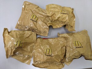 新品未開封 マクドナルド フードストラップ 5種セット 未開封 ハンバーガー ポテト コーヒー 