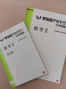 【中身は未使用】2023年度早稲田アカデミー大学受験部【高2　数学Ⅱ】　数学Ⅱ CORE&BLOCK