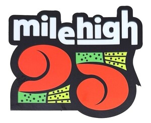 訳有 希少 マイル ハイ 25 ステッカー Mile High 25 Flyfishing Tourney STICKER A シール フライフィッシング オービス 鱒 アメリカ 魚 釣