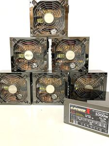 ⑩7点まとめ G-POWER Ⅹ AP-1000GLX80+BL 1000W 電源BOX 電源ユニット 動作品 YO-2