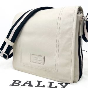 希少色/未使用級● BALLY バリー メンズ メッセンジャーバッグ ショルダー ボディ トレスポ 斜め掛け レザー 本革 ビジネス 入手困難 鞄