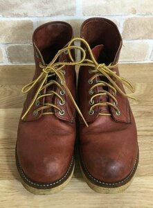 USA製 REDWING レッドウィング 犬タグ アイリッシュセッター 8166 プレーントゥ ワークブーツ ワイズD 7 1/2 33822303■