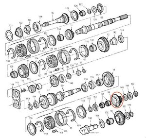 フォード マツダ製 M5R2 5速 マニュアル トランスミッション カウンターシャフト リバース ギア Ford MT パーツ F150 トラック ブロンコ