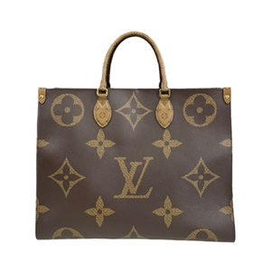 ルイヴィトン オンザゴーGM モノグラムジャイアント ショルダーバッグ M45320 ブラウン レディース LOUIS VUITTON 中古 美品