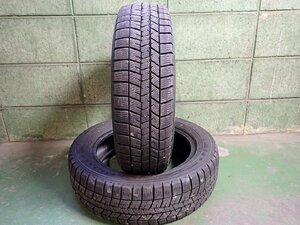 MF6645【送料無料155/65R14】2本 ダンロップ ウィンターマックス WM03 2020年 中古スタッドレスタイヤ タント N-BOX ミラ アルト