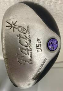 左利き　FACTO U5 17° 41.5インチ FLEX:S 距離目安:210～220 stainless steel tungsten weight　ユーティリティ