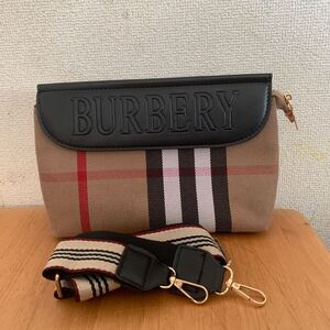 BURBERRY バーバリー ショルダーバッグ ブラウン チェック柄 