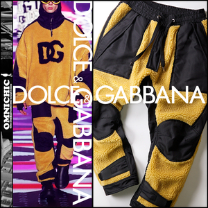 贅沢コレクションモデル■新品22万【DOLCE&GABBANA】モコモコテディ―トラックジョガーパンツ46/W79-89㎝ドルチェ＆ガッバーナ/GVIJAZ