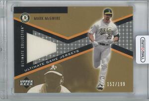 【MARK McGWIRE(Oakland Athletics)】2002 UD Ultimate Collection Game Jersey Tier 4 [152/199]