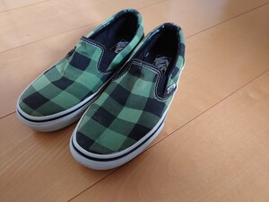 バンズ　 VANS スリッポン スニーカー チェッカー slip on　23.0cm