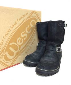 WESCO ウエスコ The Boss ボス エンジニアブーツ スウェード ブラック 黒 ワークシューズ 靴 7E 