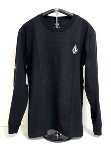 VOLCOM ボルコム AF632200BLK① メンズ Lサイズ 長袖Tシャツ ロンティー PrintTee 3連ロゴ Logo ブラック色 ヴォルコム 新品 即決 送料無料