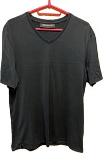 正規 Neil Barrett ニールバレット Ｖネック Tシャツ 紺 S PBJT71 A518S