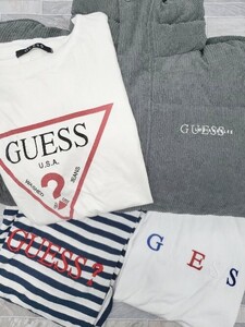 ■ 《 GUESS ゲス まとめ売り4点セット サイズS、XXS、M混合 ブルゾン Tシャツ メンズ 》 P 1406240046164