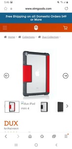 iPad mini４　ケース　新品未開封　RED