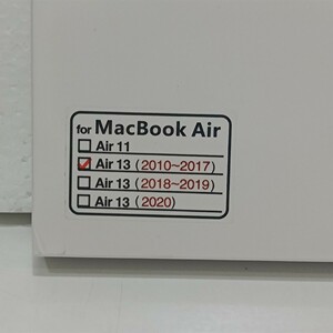 【送無】MacBook Air13用 ハードケースカバー キーボードカバー 黒 y1101-1