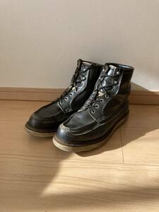 50周年 レッドウイング REDWING 犬タグ 革 レザー ブーツ 黒★アイリッシュ セッター ビンテージ ヴィンテージ vintage