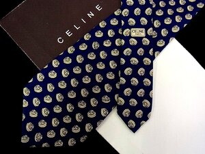 ♪今週の特売980円～♪1884♪状態並品【CELINE】セリーヌ【ボタン 装飾 柄】