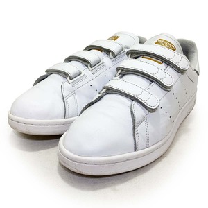 アディダス オリジナルス スタンスミス CF ホワイト ゴールド 26.0cm ADIDAS ORIGINALS STAN SMITH CF 正規品 本物 美品 ベルクロ S75188