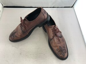 【TOD，S】トッズ　メンズレースアップシューズ　レッドブラウン　レザー　25.5cm　SY02-GOM