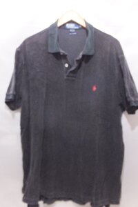 POLO RALPH LAUREN コットン100刺繍Tシャツ サイズ3L ブラック トップス メンズ