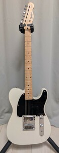 Squier by Fender Sonic Esquire H Maple Fingerboard Black Pickguard Arctic White 改造品 telecaster 