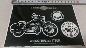 ハーレーダビッドソン ステッカー HARLEY DAVIDSON シール MOTORCYCLE SHOW 2018 バイク