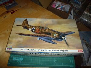 特別仕様☆1/48　フォッケウルフ Fw190F-8 w/BT700 魚雷型爆弾　ハセガワ　解説書・エッチングパーツ付属　Focke-Wulf Bomben Torpedo