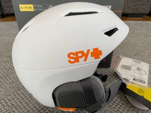 ラスト 新品 SPY スパイ Mサイズ ヘルメット 白 SENDER スキー スノーボード スノーモービル 55-59cm 