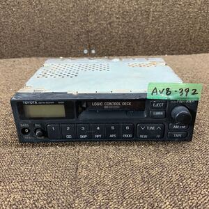 AV8-392 激安 カーステレオ TOYOTA 55400 86120-20890 CQ-LS6150A 松下電器 80458 カセット FM/AM テープデッキ 通電未確認 ジャンク