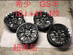 超希少　レクサス　GS-F GSF 純正BBS 10J +41 4本　 RC-F RCF 19インチ