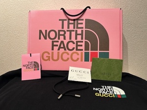 ♪送料無料★GUCCI × THE NORTH FACE★スウェット パーカー★グッチ × ザノースフェイス★黒★L★国内正規品★コラボ箱/紙タグ/RFID付♪