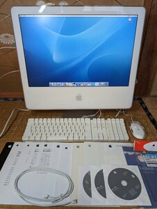 Apple iMac G5 20インチ A1076 G5/1.8GHz/1GB/SSD 80GB Mac OSX 10.3.5 中古 ジャンク扱い