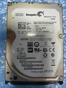 【中古】 Seagate ST320LT007 320GB/16MB 6529時間使用 管理番号:D161