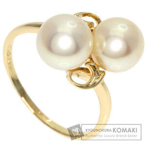 MIKIMOTO ミキモト パール 真珠 リング・指輪 K14イエローゴールド レディース 中古