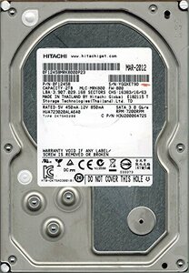 【中古】Hitachi hua723020ala640?P/N : 0?F12458?MLC : mrk800?2tb