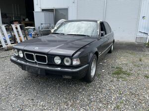 BMW　E32　740iL　不動車　丸車　バラ売りしません　書類有り