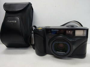 (O-そ1-35)Konica フィルムカメラ Z-up28W ケース付 Hi PRECSION ZOOM AF COMPACT 動作未確認 中古