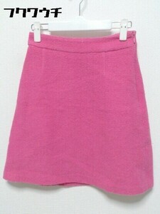 ◇ MARLENEDAM マーレンダム サイドジップ 台形 ミニ スカート サイズ40 ピンク レディース