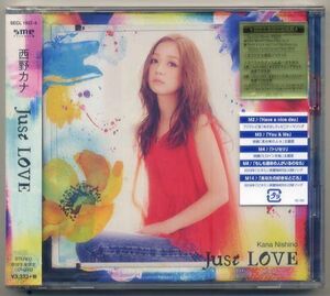 ☆西野カナ 「Just LOVE」 初回生産限定盤 CD+DVD 新品 未開封