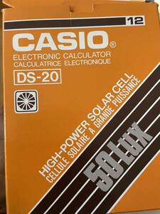 【未使用】箱付きCASIO カシオ　DS-20 動作確認済み　電卓