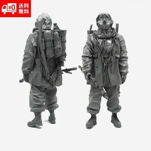 【新品】1/35 アメリカ陸軍 火炎放射器を持った兵士 未塗装 レジン製 組み立て キット フィギュア プラモデル 人形 ガレージキット H059