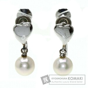 MIKIMOTO ミキモト アコヤパール 真珠 イヤリング シルバー レディース 中古