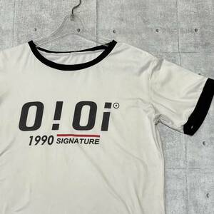 OiOi 1990 SIGNATURE リンガーTシャツ 韓国ファッション　　トリム 半袖 Ｔシャツ ショートスリーブ ストレッチ 玉10624