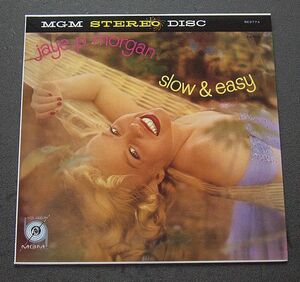 LP US輸入盤 美品　JAYE P.MORGAN J.P.モーガン 「SLOW ＆ EASY」 MGM SE3774　 （STEREO再発盤？）