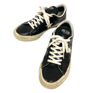 コンバース CONVERSE 1C1255 ONE STAR ワンスター スニーカー ローカット 24 黒 ブラック レディース