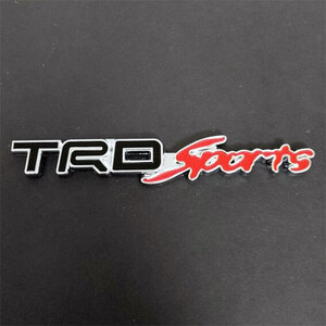 TRD SPORTS 3D 金属エンブレム ブラック　１枚