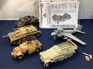 TAMIYA ミリタリーミニチュアシリーズ D-10 sdkfz223 M3LEE 他 プラモデル まとめ 組み立て済 完成品 動作未確認 ジャンク品 HI111801